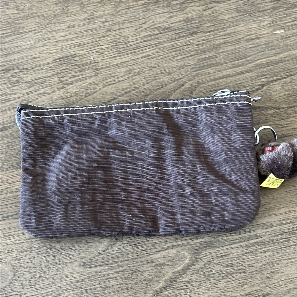 Kipling Brown Pouch with Monkey Keychain - Picture 5 of 9